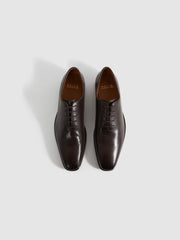 Reiss | Leather Lace-Up Shoes in Dark Brown