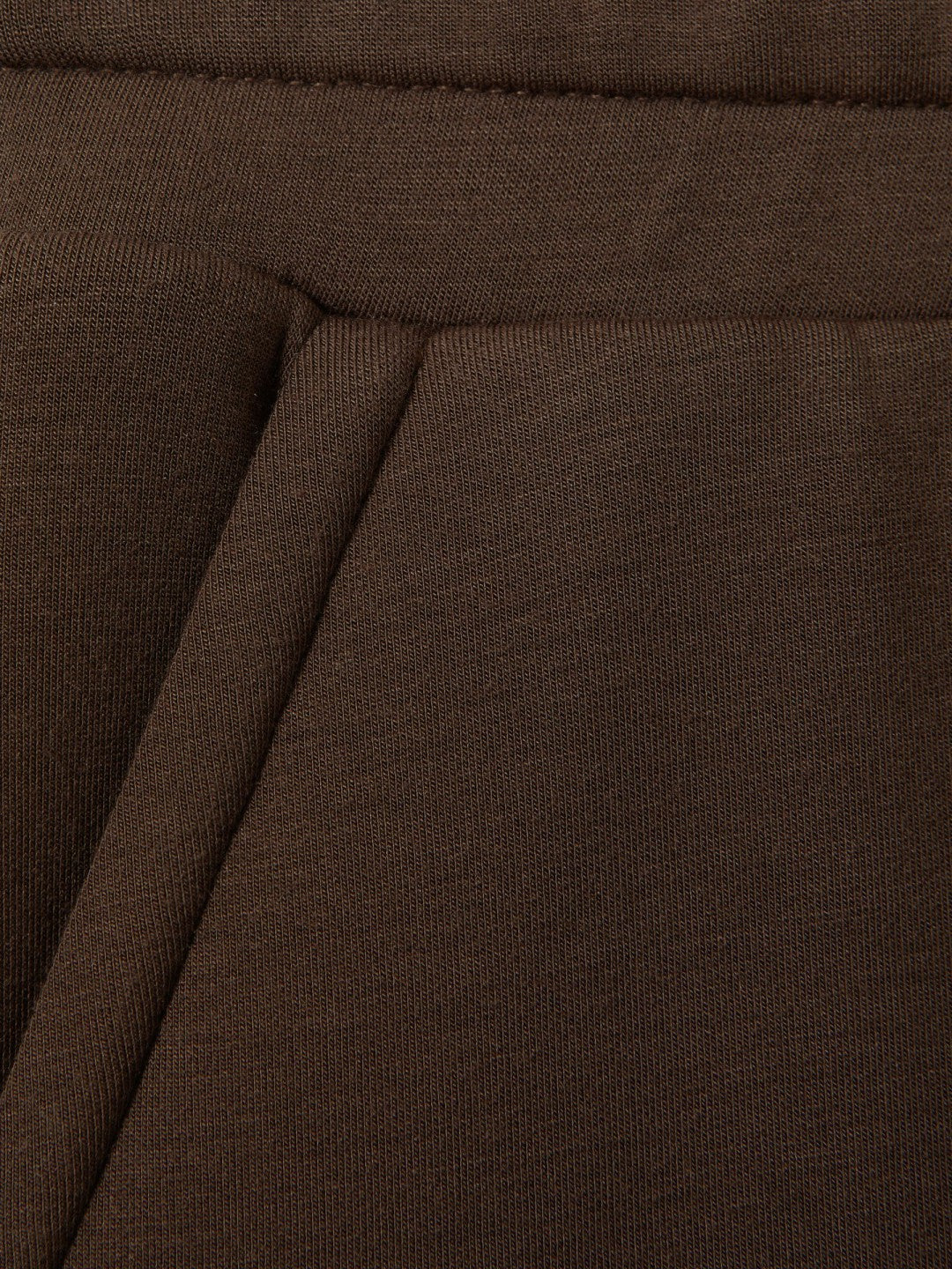 Reiss | Interlock Wide-Leg Joggers in Chocolate