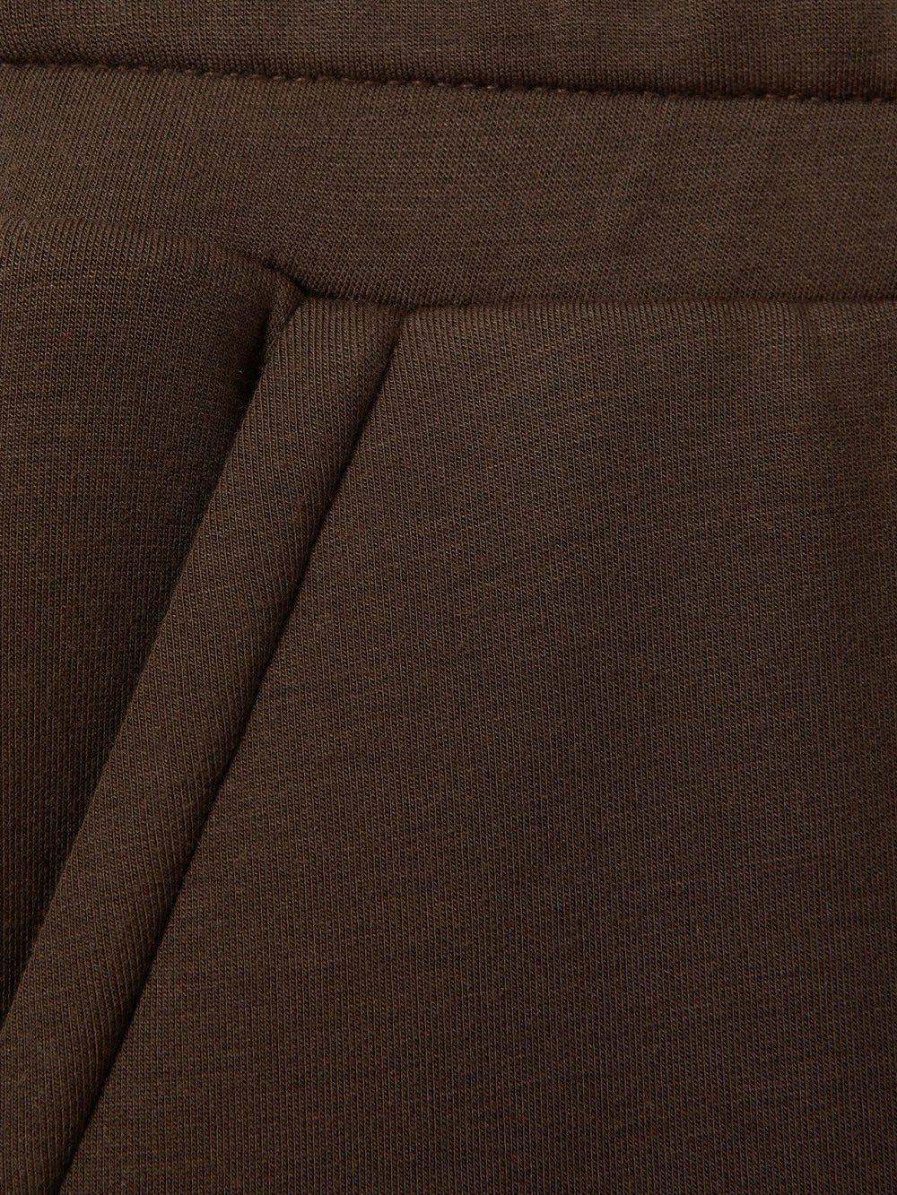 Reiss | Interlock Wide-Leg Joggers in Chocolate