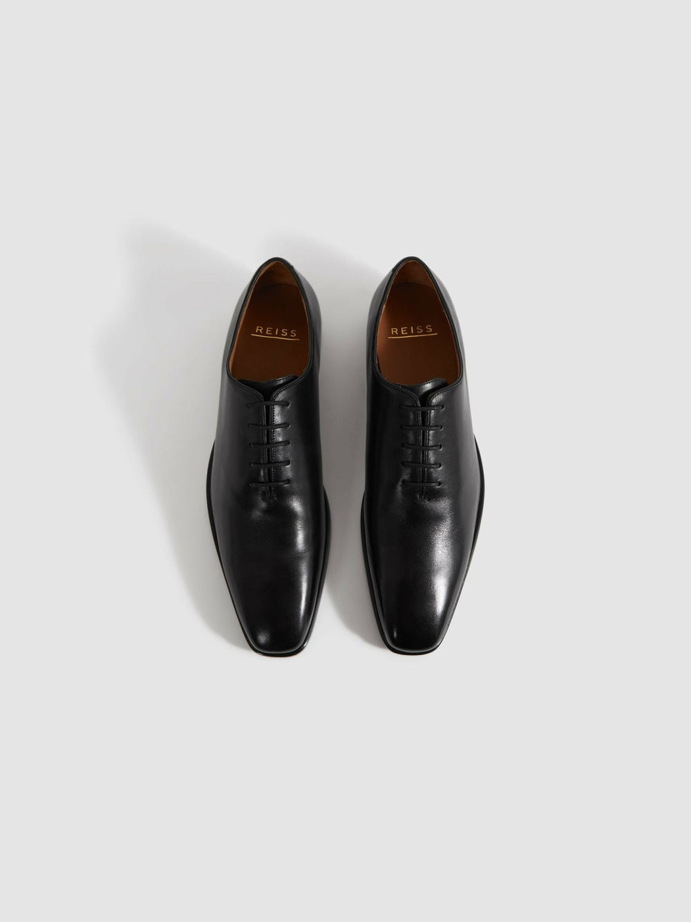 Reiss | Leather Lace-Up Shoes in Black