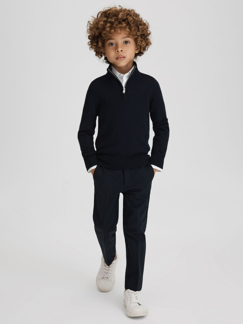 Reiss | 3-9 yrs Slim Fit Cotton Shirt in White