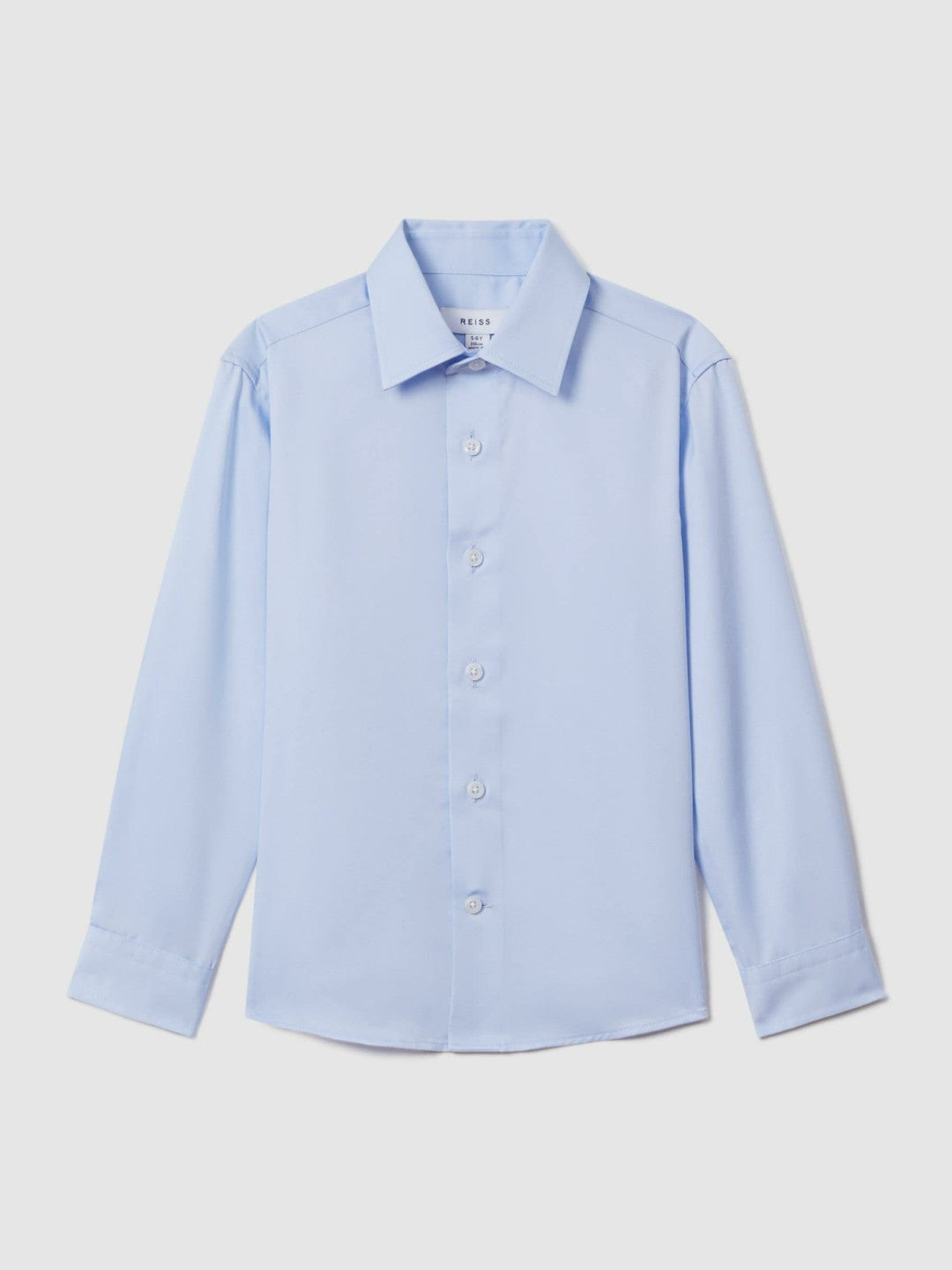Reiss | 3-9 yrs Slim Fit Cotton Shirt in Soft Blue