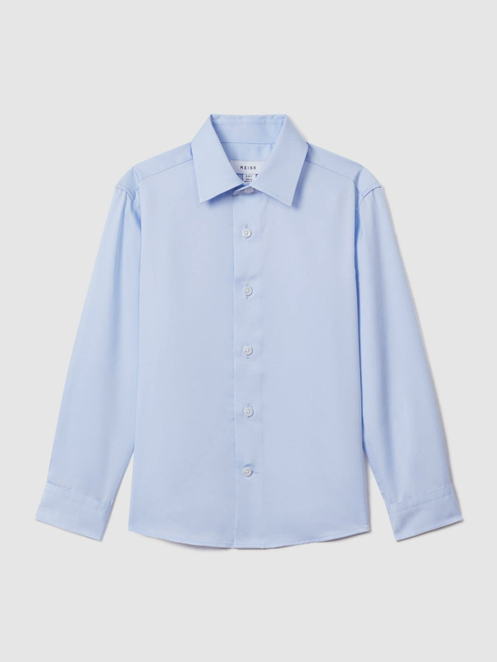Reiss | 3-9 yrs Slim Fit Cotton Shirt in Soft Blue