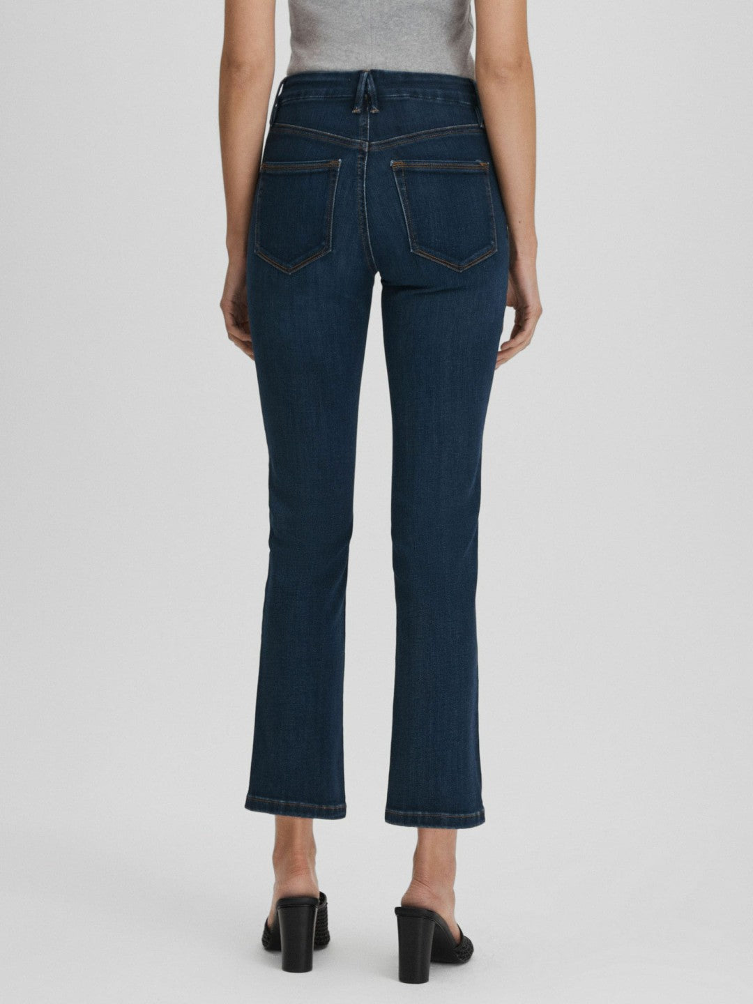 Reiss | Good American Slim Fit Cropped Jeans in Blue