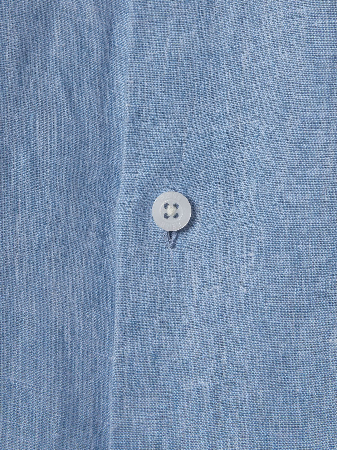 Reiss | 3-9 yrs Striped Linen Cutaway Collar Shirt in Sky Blue