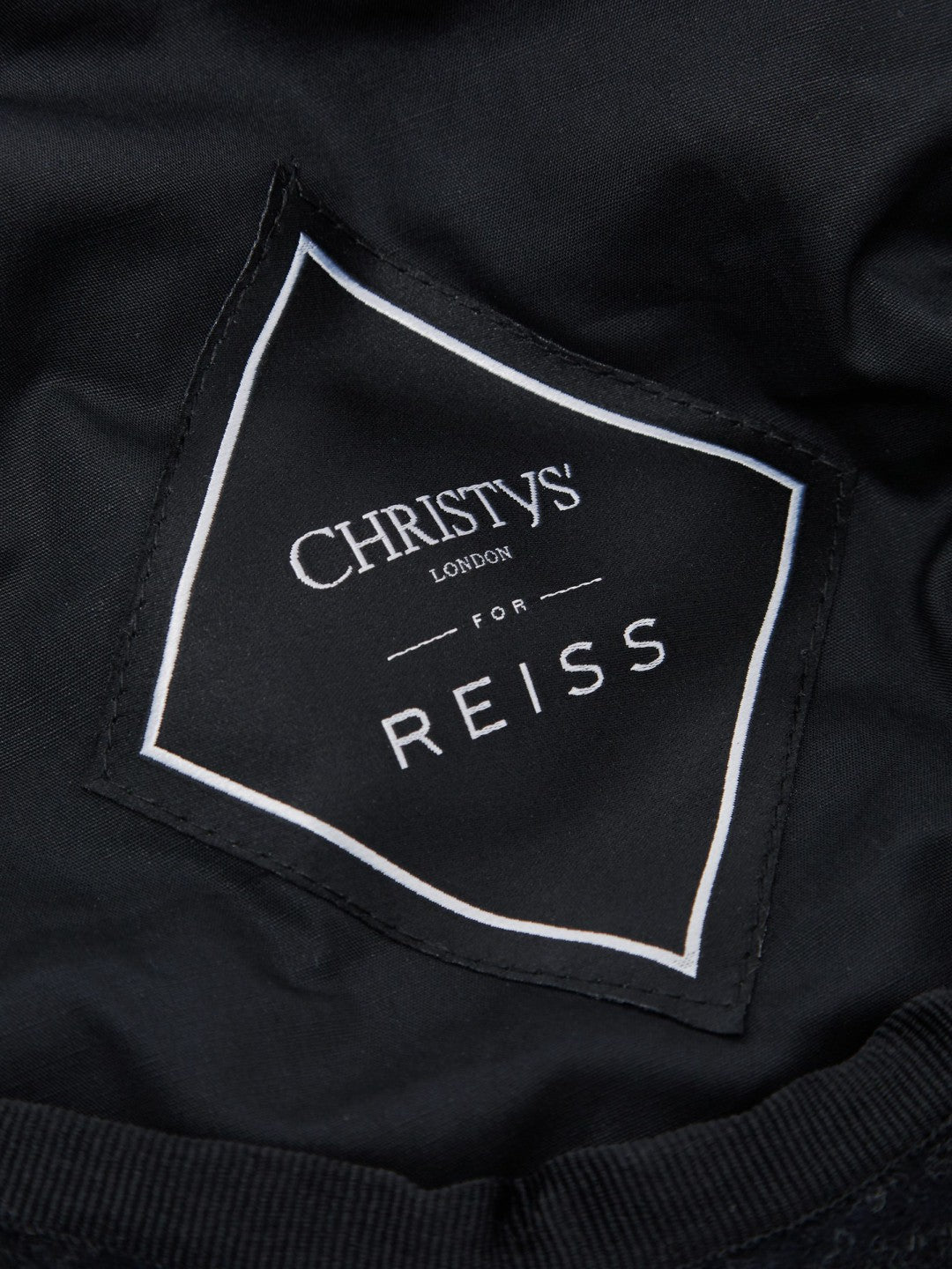 Reiss | Wool Blend Baker Boy Cap in Navy