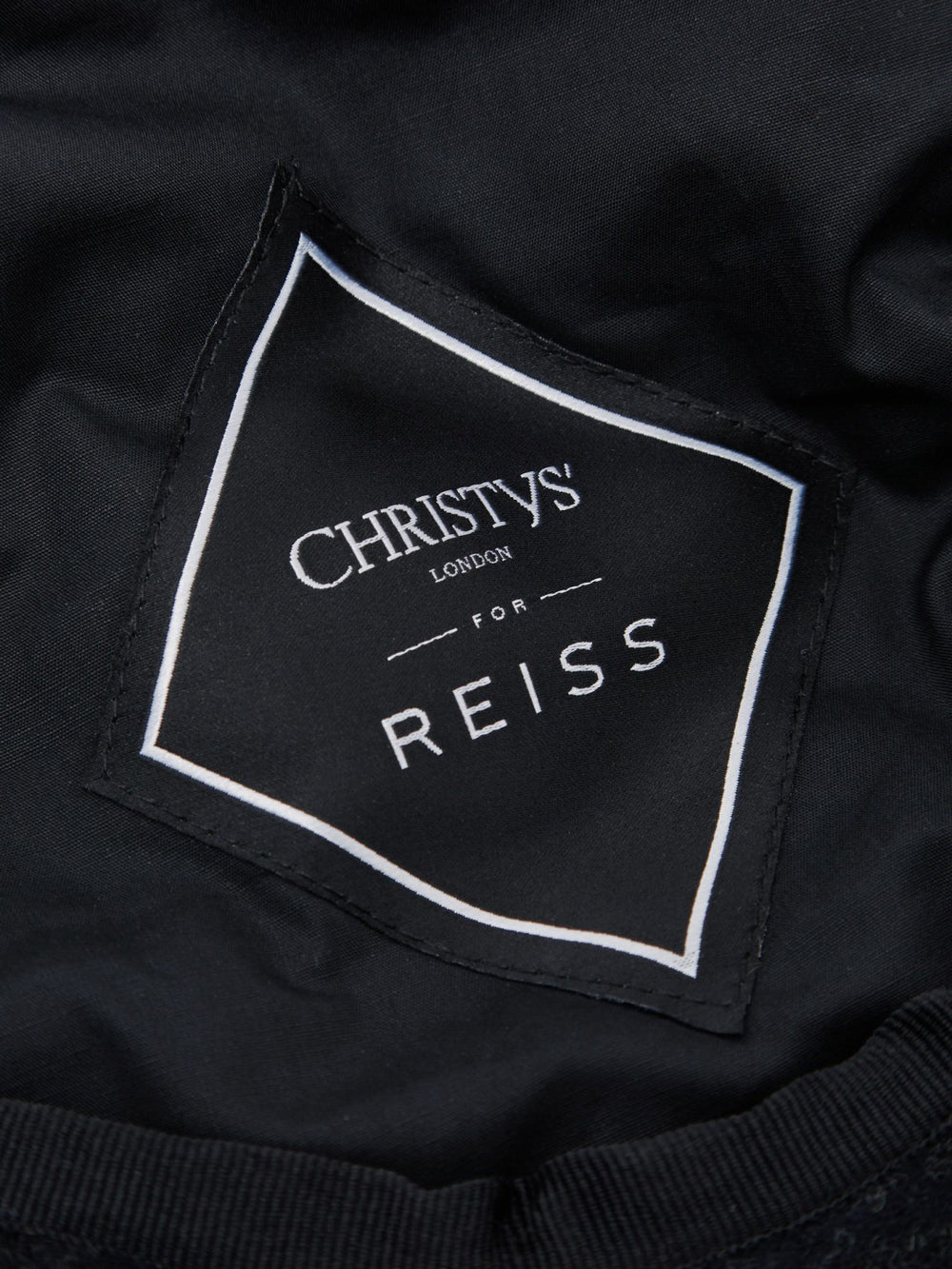 Reiss | Wool Blend Baker Boy Cap in Navy