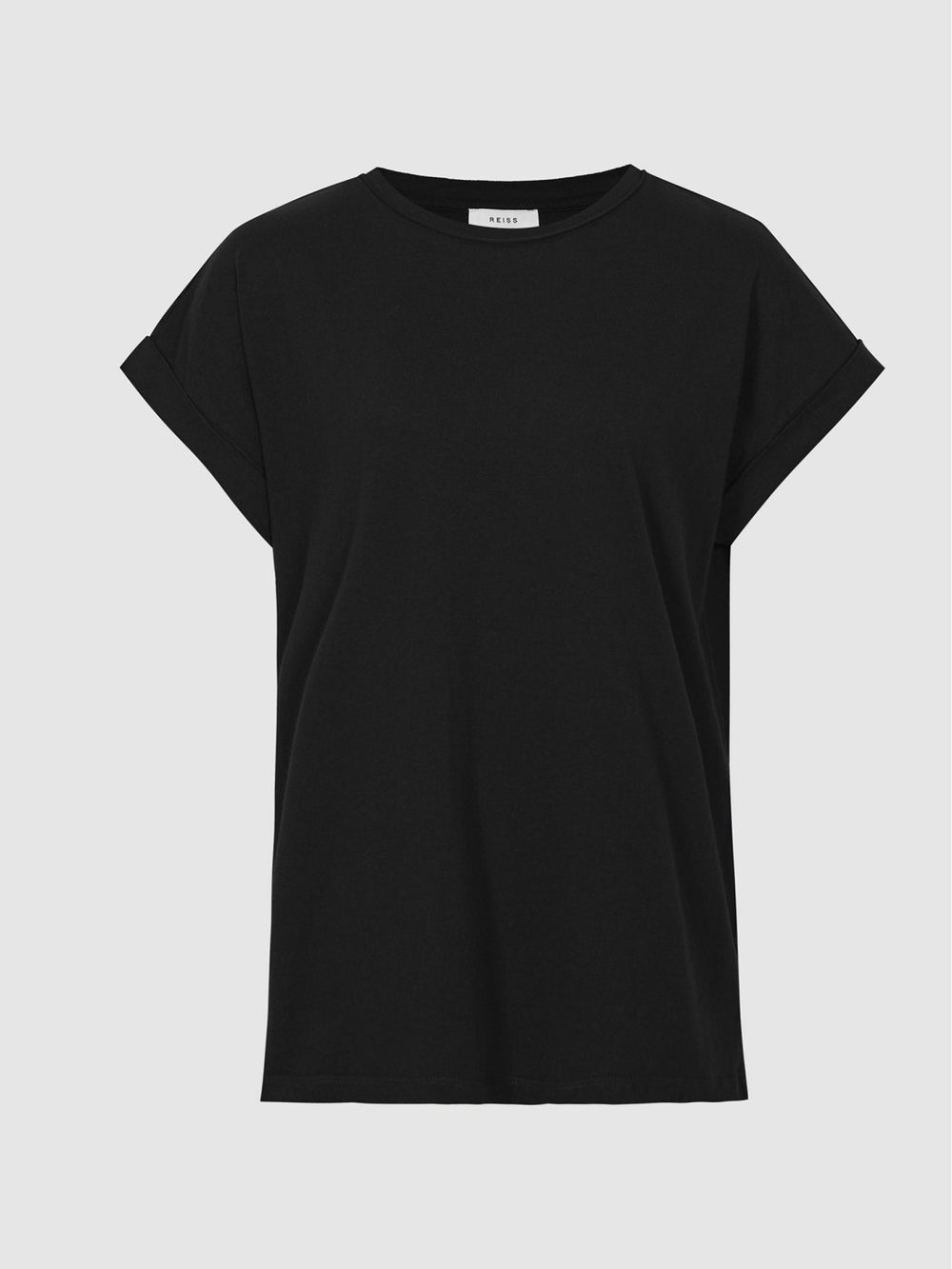 Reiss | Cotton-jersey T-shirt in Black
