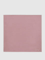 Reiss | Plain Silk Pocket Square in Pink