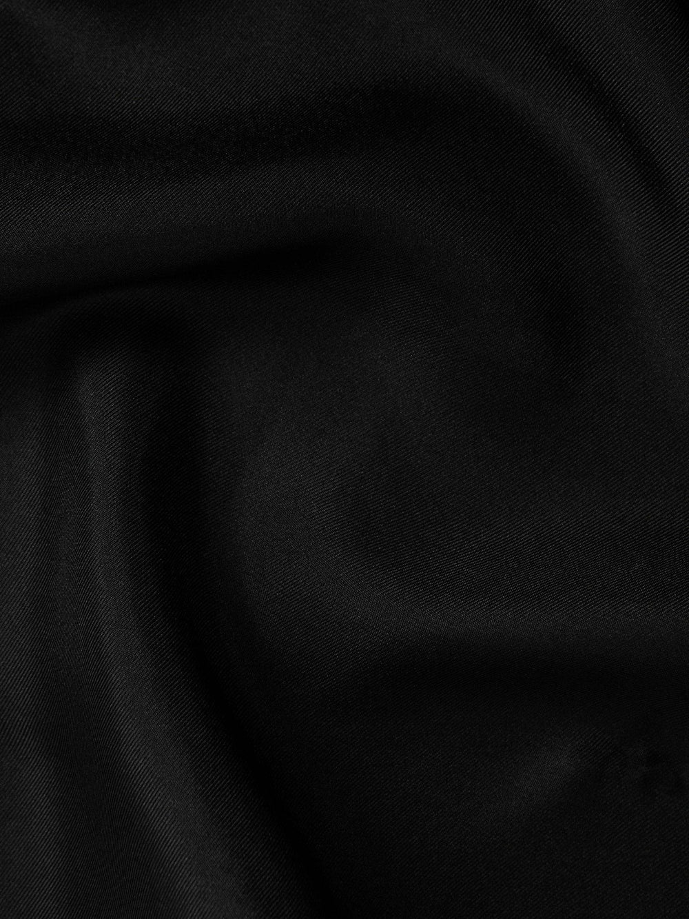 Reiss | Plain Silk Pocket Square in Black
