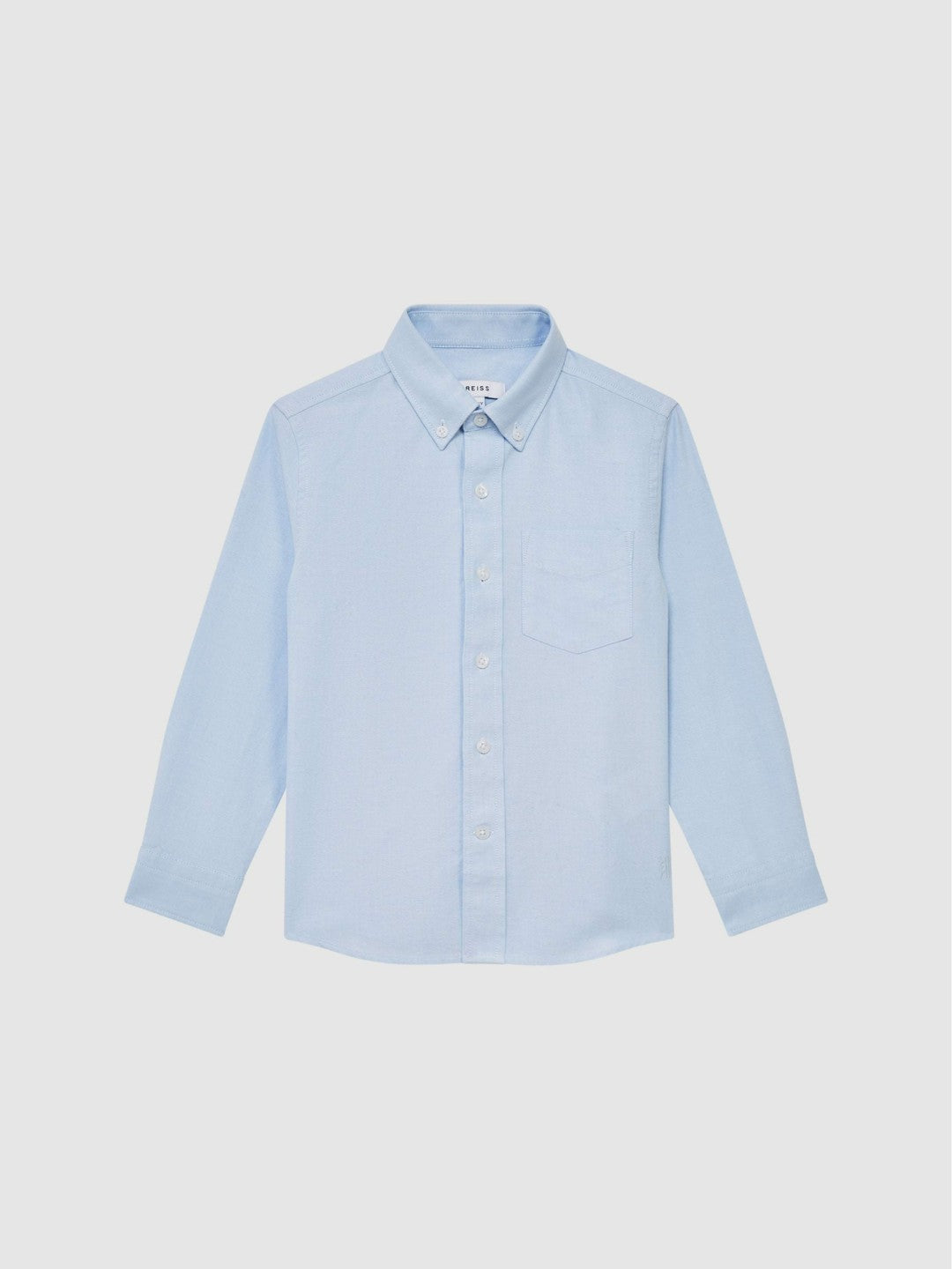 Reiss | 4-9 yrs Button Down Oxford Shirt in Soft Blue