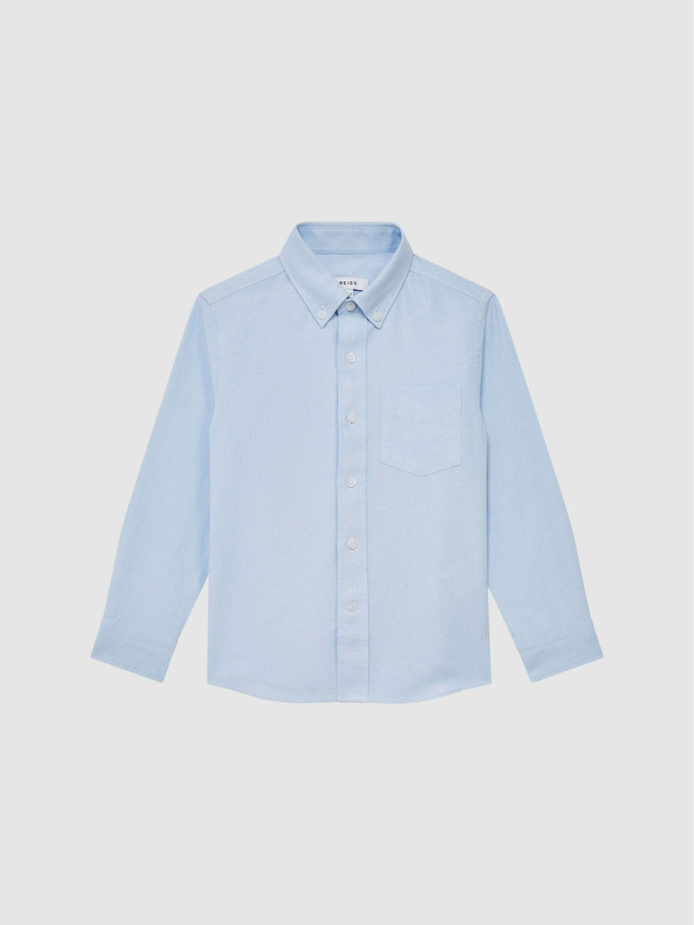 Reiss | 4-9 yrs Button Down Oxford Shirt in Soft Blue