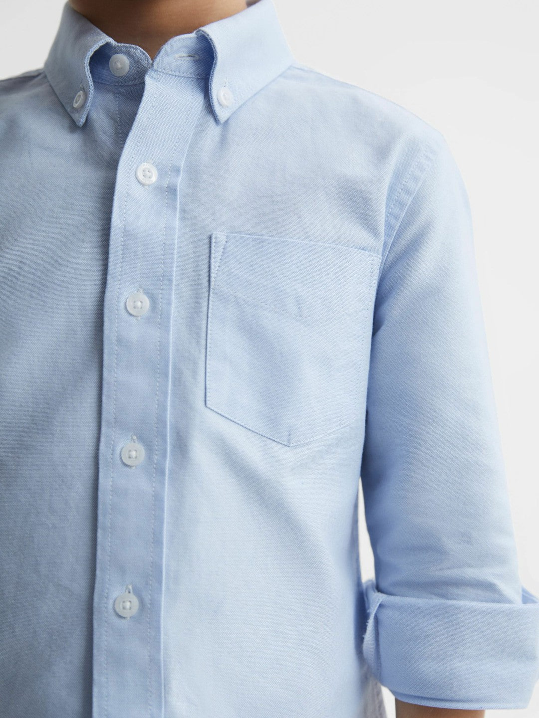 Reiss | 4-9 yrs Button Down Oxford Shirt in Soft Blue