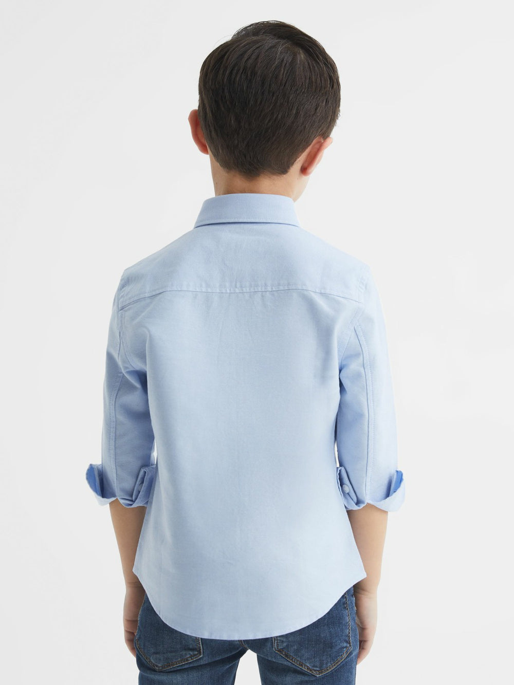 Reiss | 4-9 yrs Button Down Oxford Shirt in Soft Blue