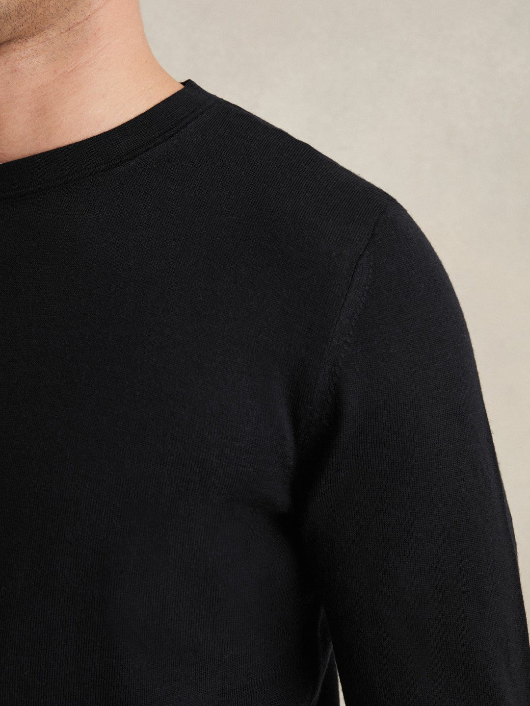 Reiss | Merino Wool Crew Neck Jumper in Navy