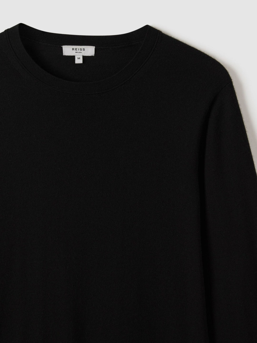 Reiss | Merino Wool Crew Neck Jumper in Black