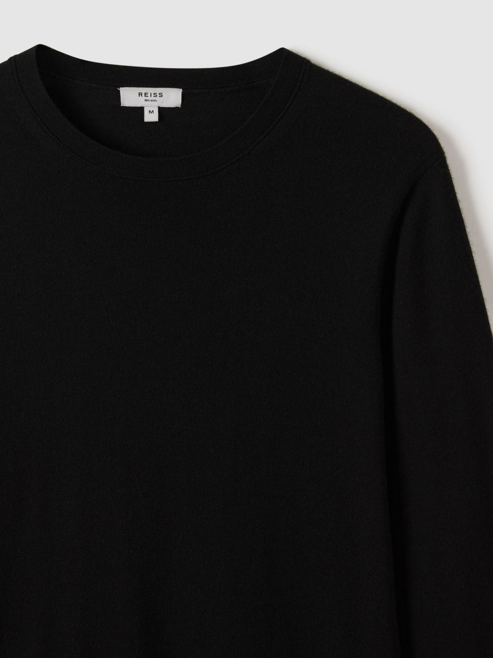 Reiss | Merino Wool Crew Neck Jumper in Black