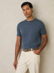 Reiss | Cotton-Jersey Crew-Neck T-shirts 3 Pack in Multi Melange