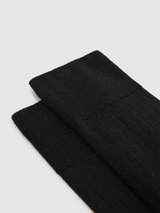 Reiss | Ribbed Socks in Black