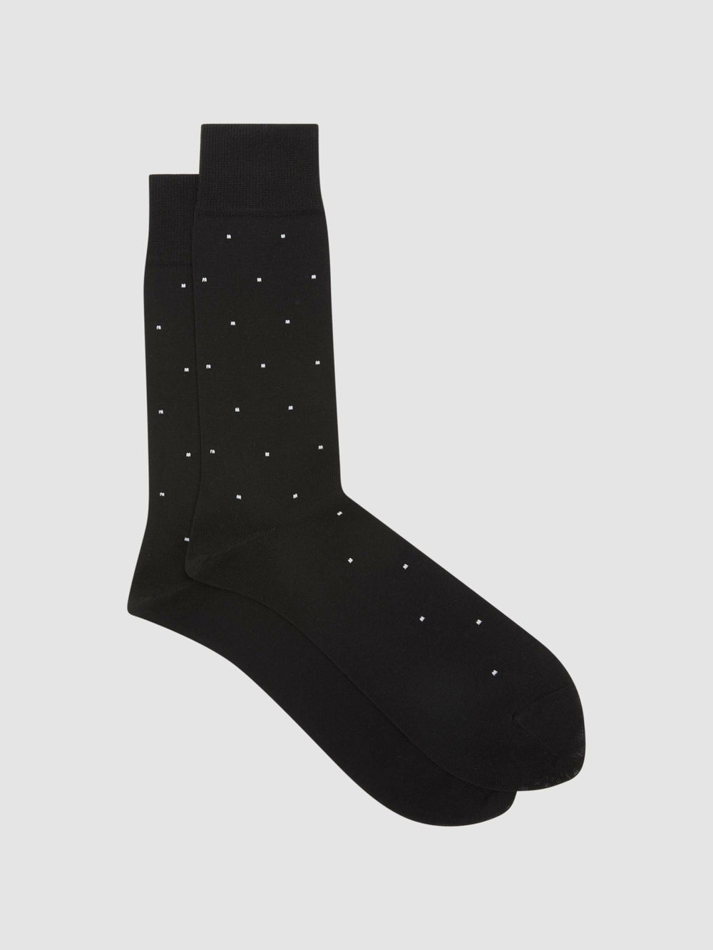Reiss | Polka Dot Socks in Black