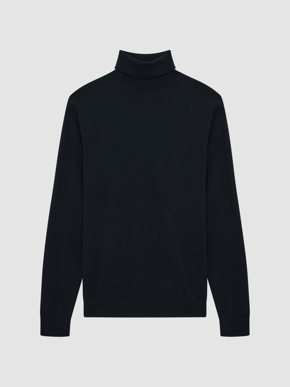 Reiss | Slim Fit Merino Wool Roll Neck Jumper in Navy