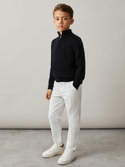 Reiss | 3-9 yrs Slim Fit Casual Chinos in White