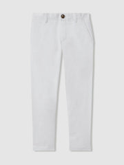Reiss | 3-9 yrs Slim Fit Casual Chinos in White