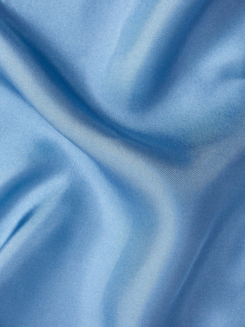 Reiss | Plain Silk Pocket Square in Airforce Blue