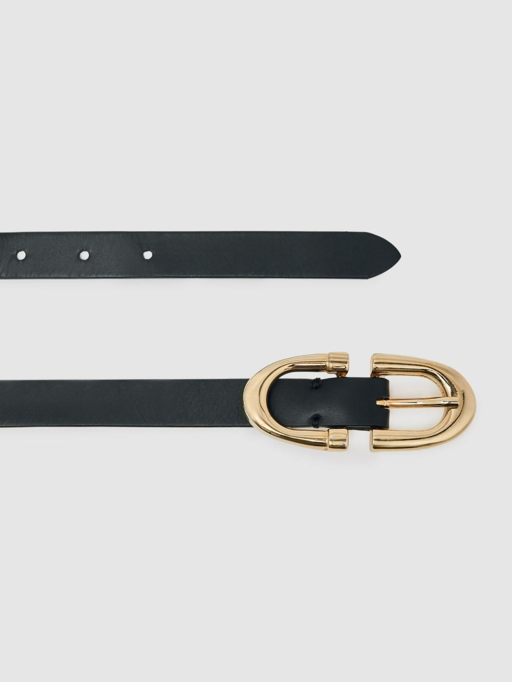 Reiss | Horseshoe Belt in Black