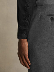 Reiss | Slim Fit Cotton-Twill Two-Fold Shirt Slim-Fit in Black
