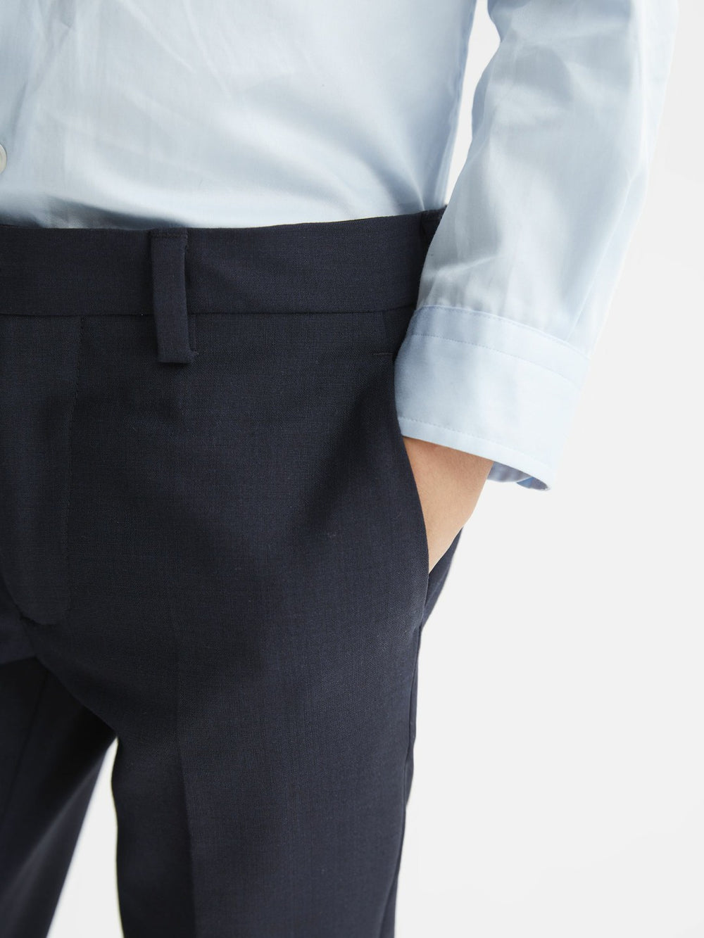 Reiss | 4-9 yrs Wool-Blend Suit Trousers in Navy