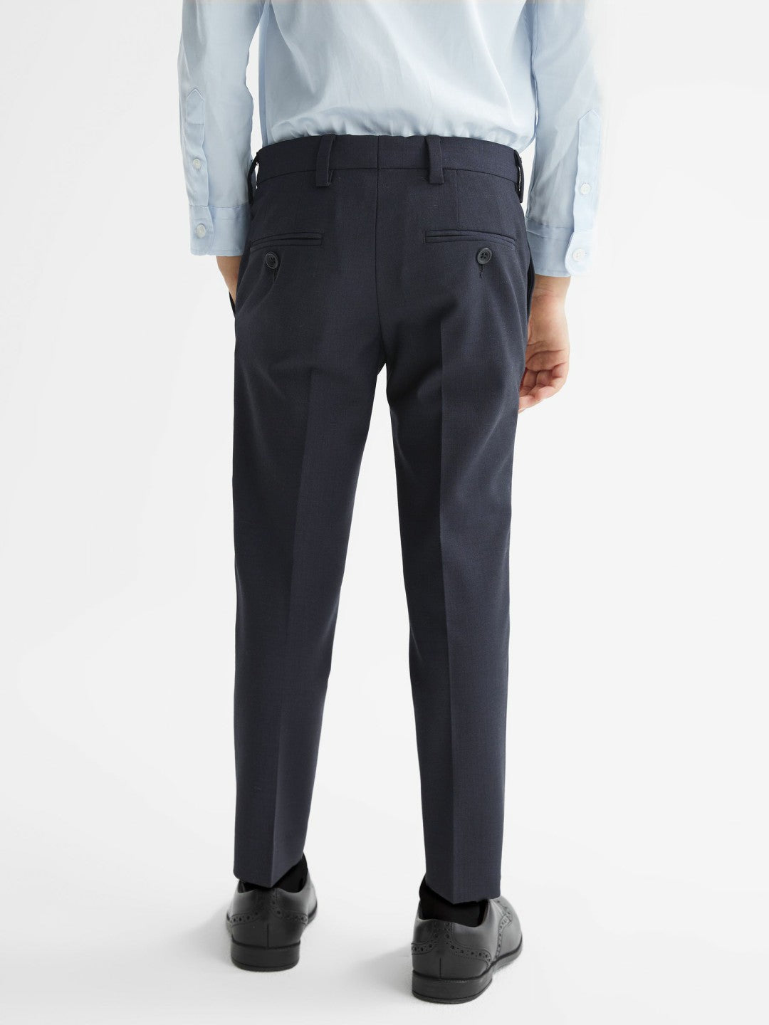Reiss | 4-9 yrs Wool-Blend Suit Trousers in Navy