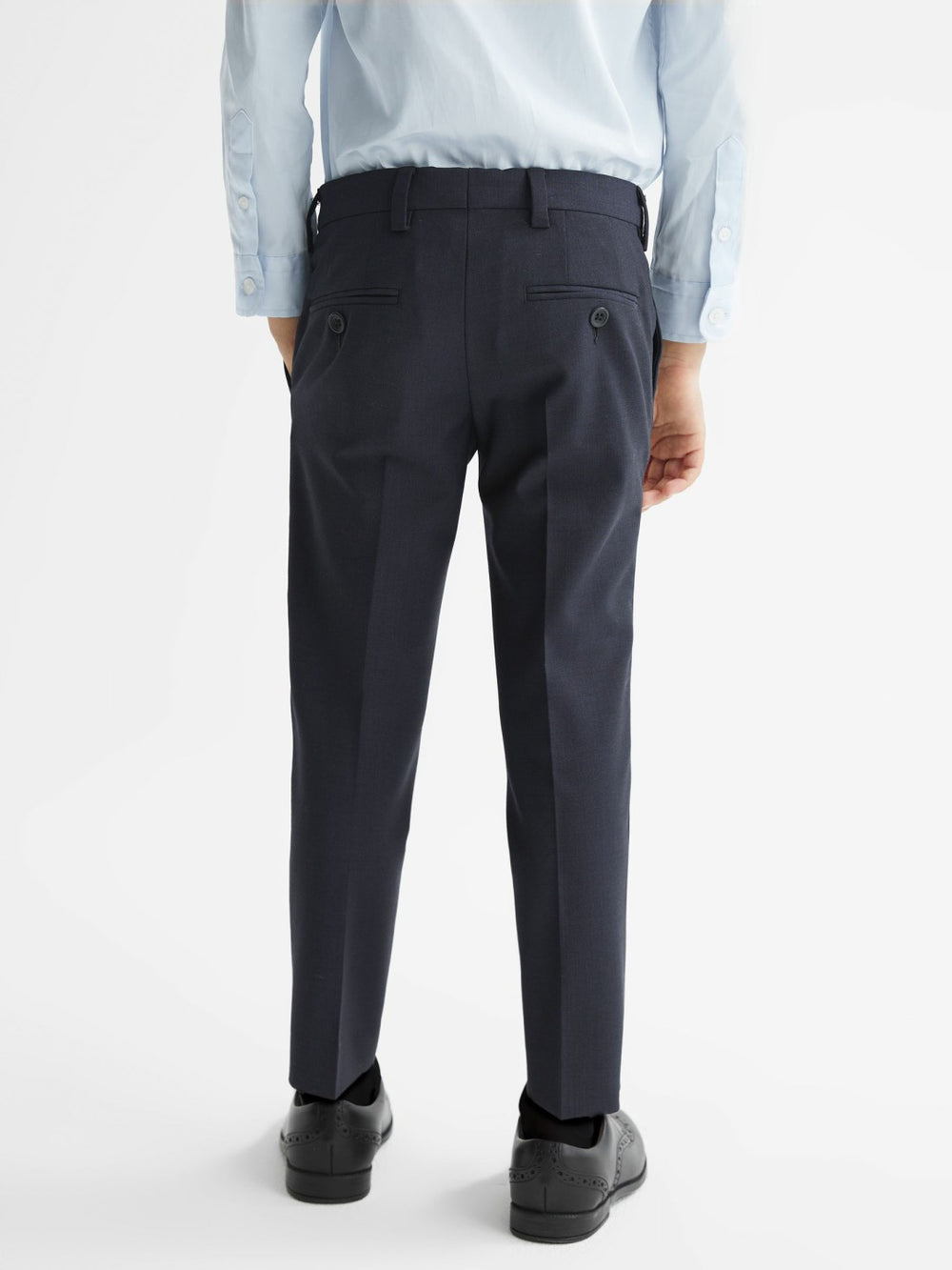 Reiss | 4-9 yrs Wool-Blend Suit Trousers in Navy