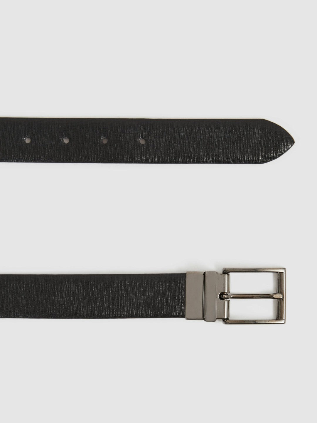 Reiss | Reversible Leather Belt in Black/Brown