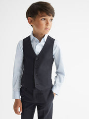 Reiss | 4-9 yrs Modern Fit Waistcoat in Navy
