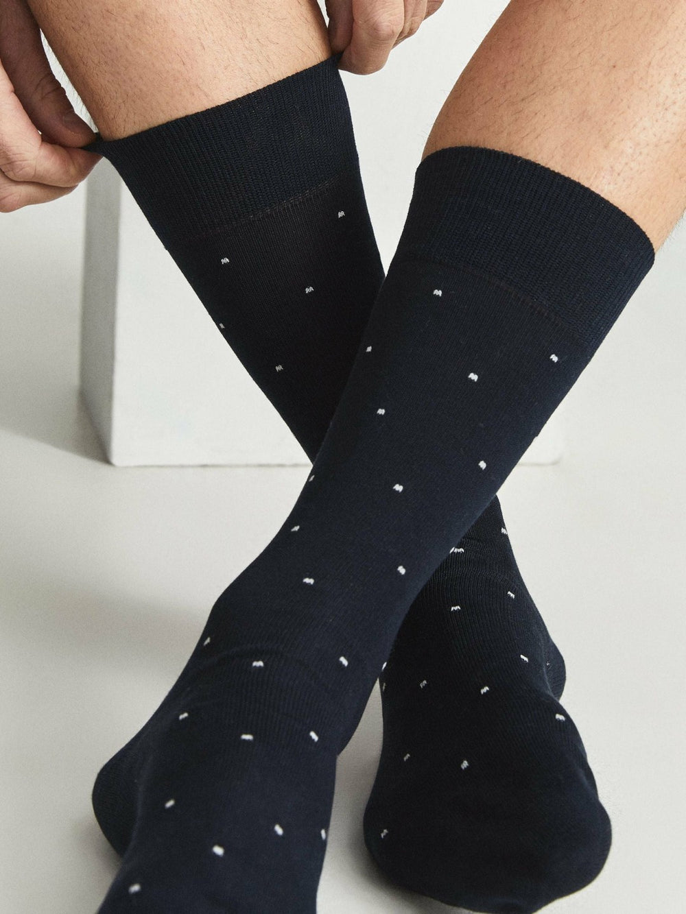 Reiss | Polka Dot Socks in Navy