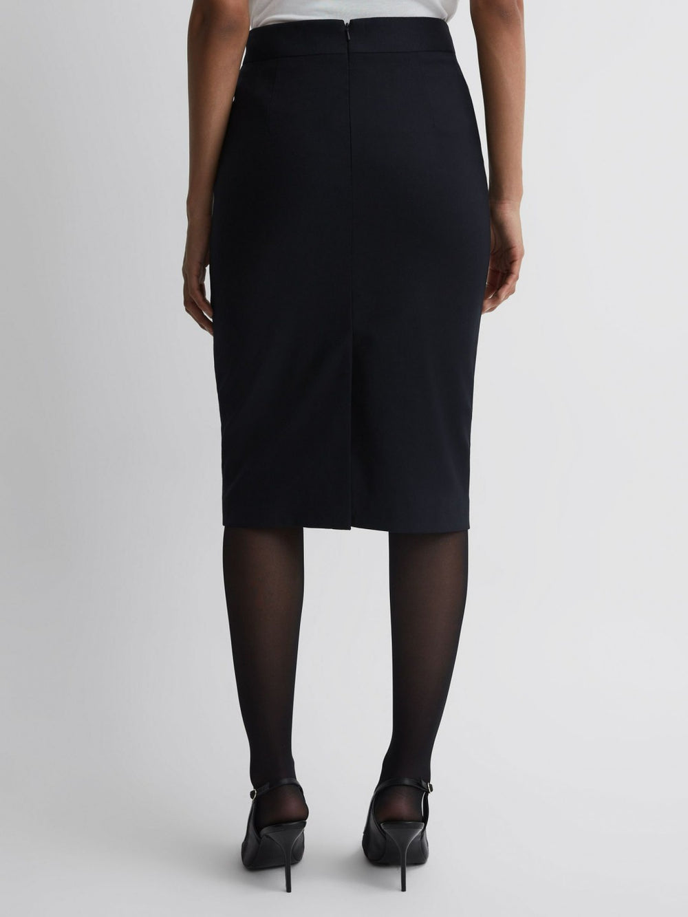 Reiss | Petite Tailored Pencil Skirt in Navy