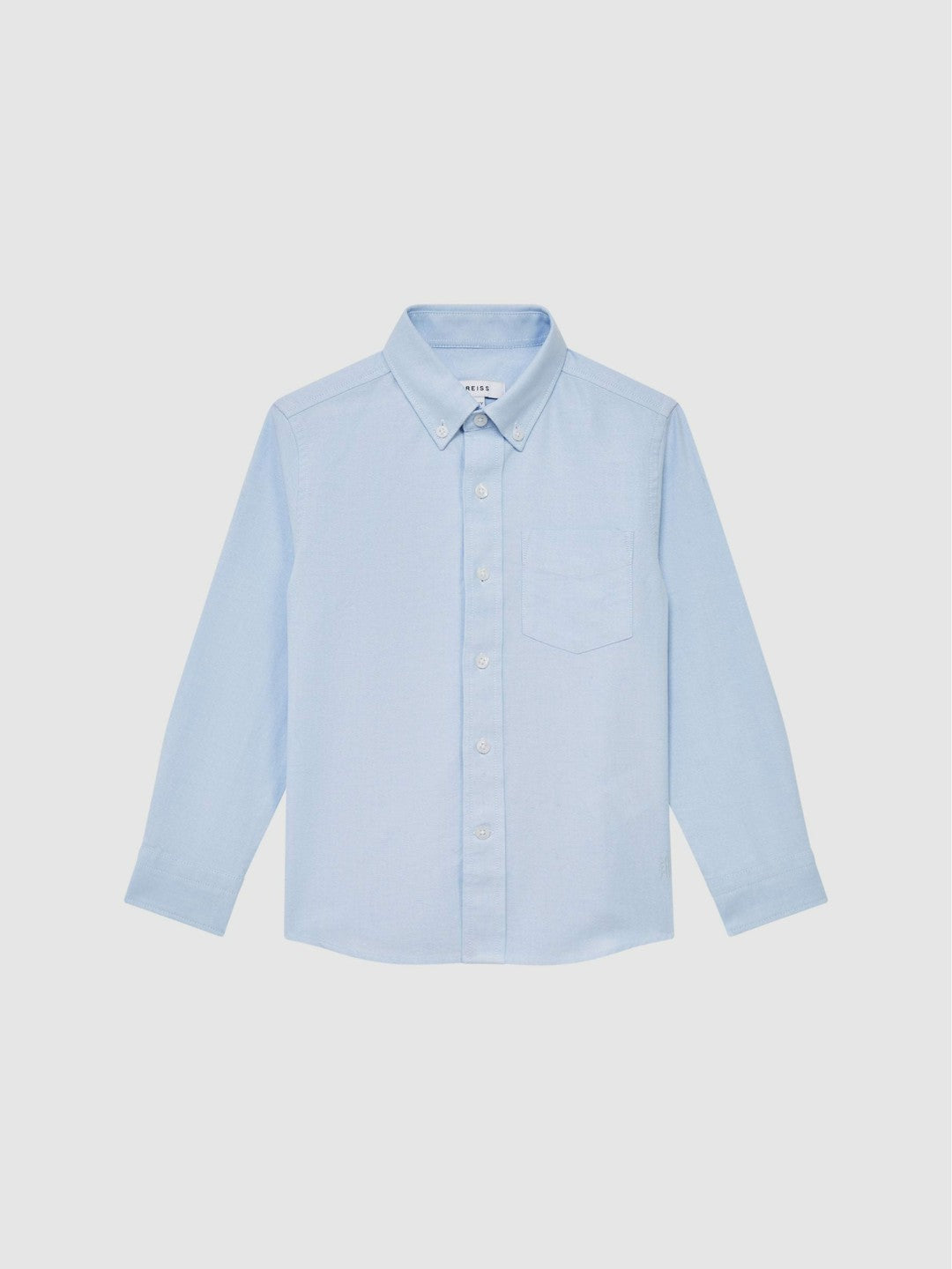 Reiss | 3-9 yrs Button Down Oxford Shirt in Soft Blue