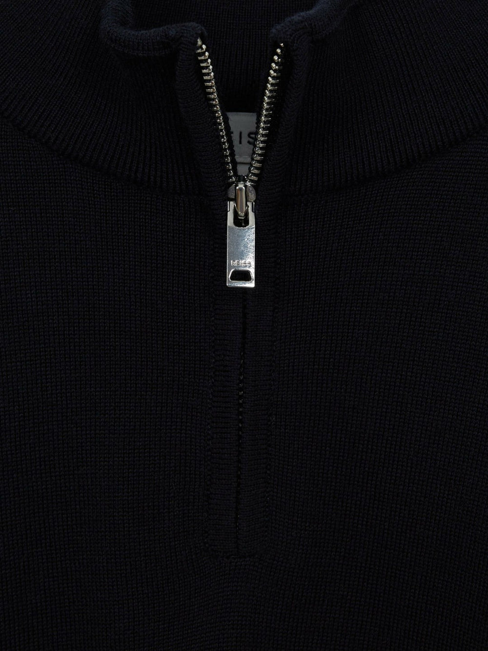 Reiss | 9-14 yrs Merino Wool Zip-Neck Jumper in Navy