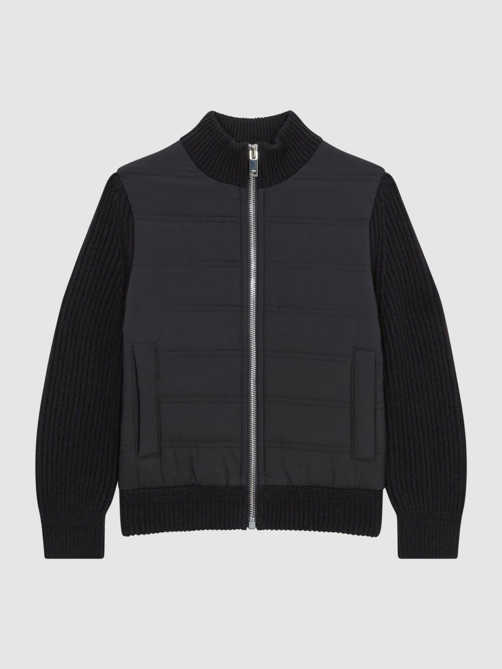 Reiss | 3-9 yrs Hybrid Zip Through Quilted Jacket in Navy