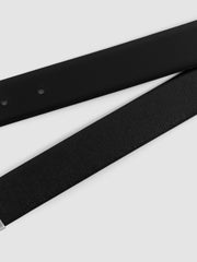 Reiss | Reversible Leather Belt in Black