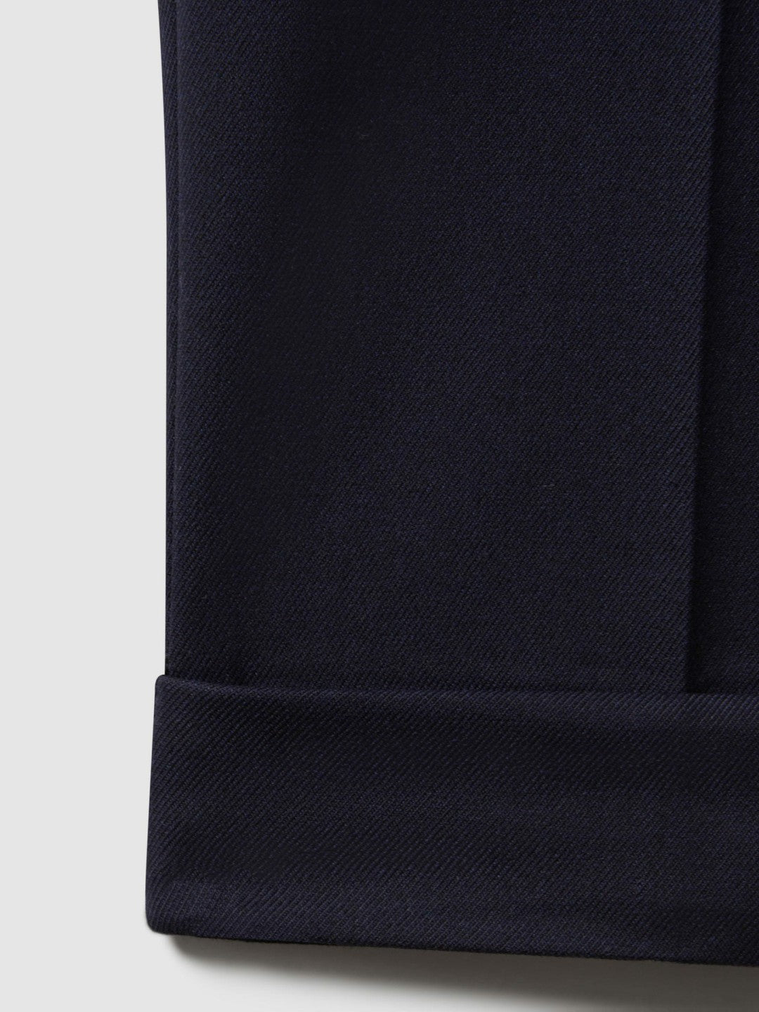 Reiss | Relaxed-Fit Pleated Tapered Trousers in Navy