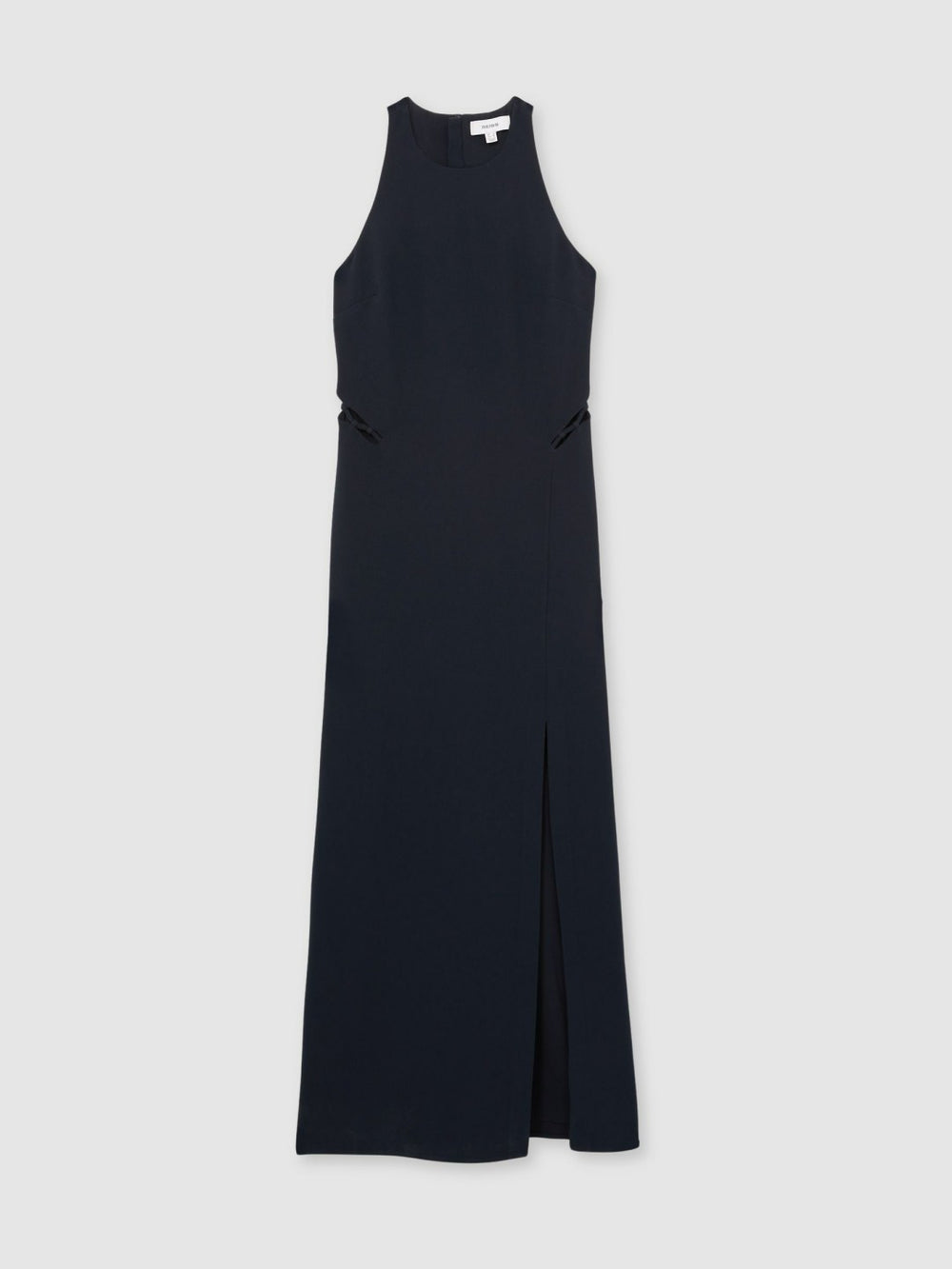 Reiss | Ladder-Trim Sleeveless Maxi Dress in Navy