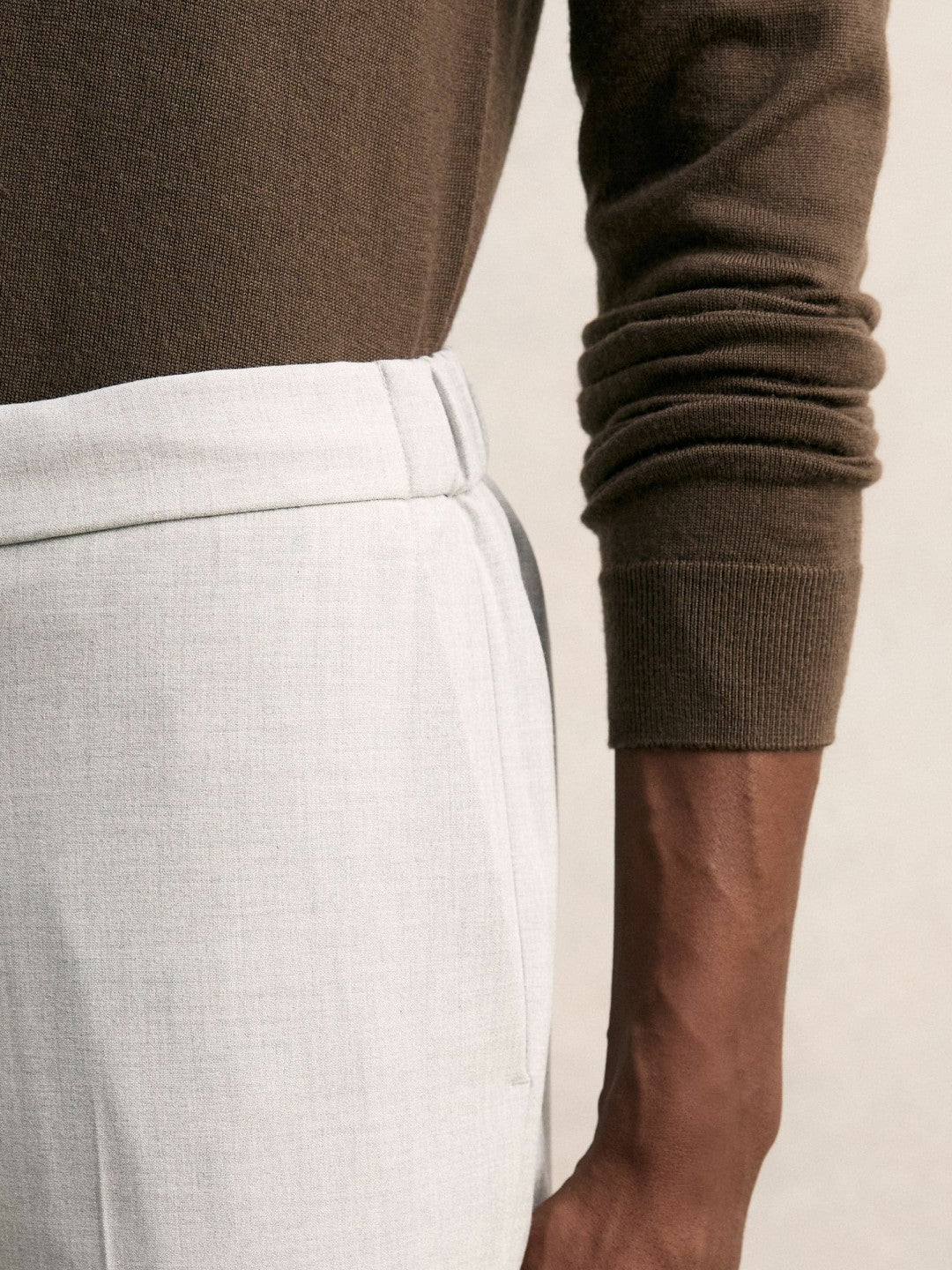 Reiss | Slim-Fit Internal-Drawstring Trousers in Grey
