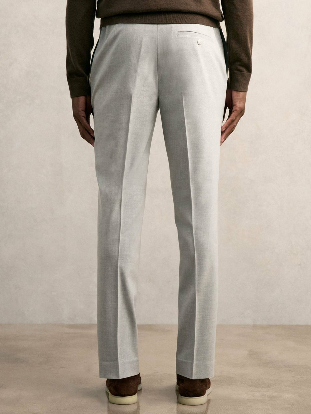 Reiss | Slim-Fit Internal-Drawstring Trousers in Grey
