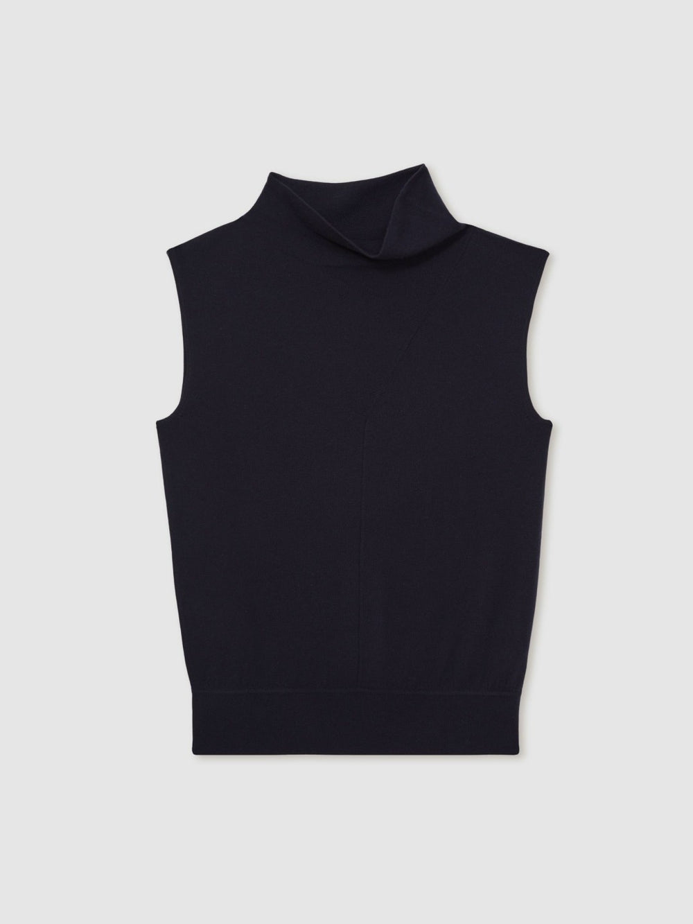 Reiss | Wool Slouched Sleeveless Top in Navy