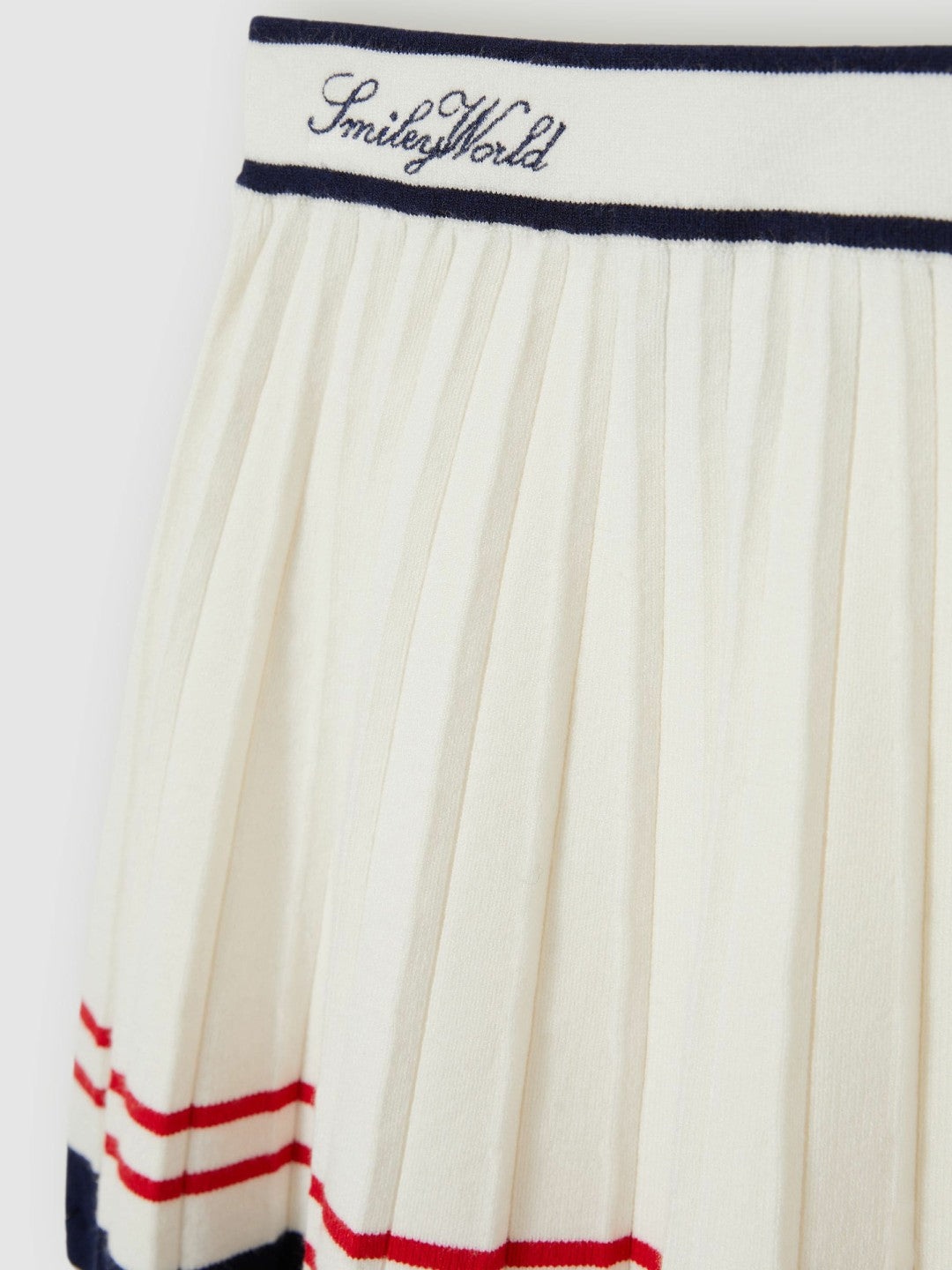Reiss | 4-9 yrs SmileyWorld Tennis Skirt in Off White