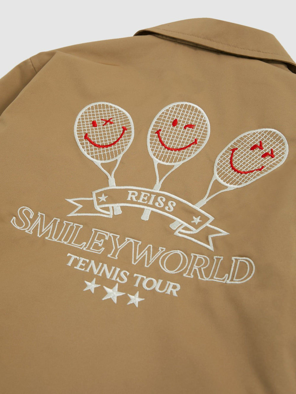 Reiss | 3-9 yrs SmileyWorld Harrington Jacket in Stone