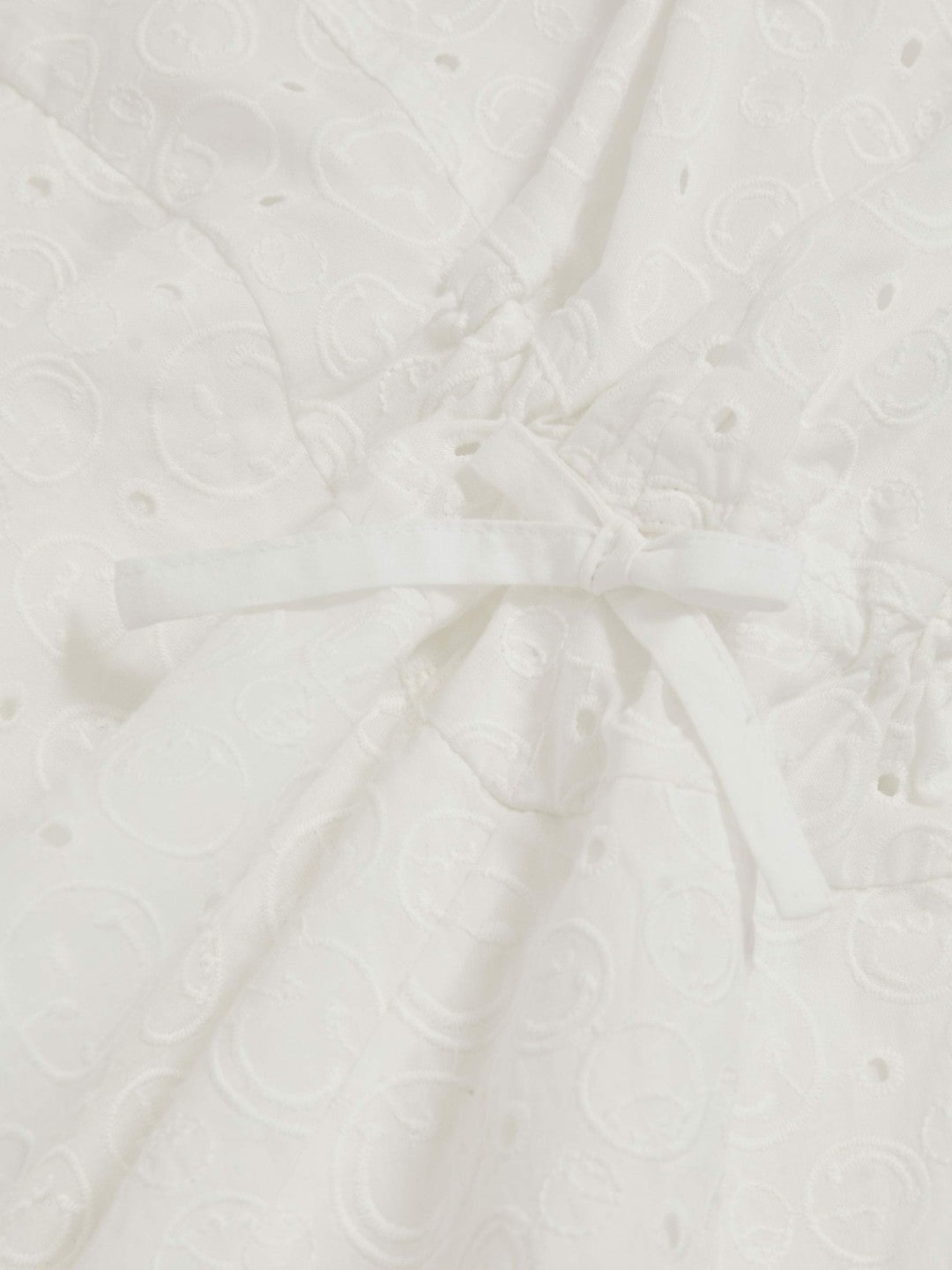 Reiss | 13-14 yrs SmileyWorld Broderie Logo Dress in Ivory