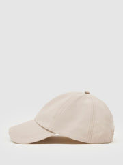 Reiss | Embroidered-Logo Tech Baseball Cap in Stone